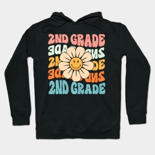 2Nd Grade Daisy Colorful Back To School Second Grade Hoodie